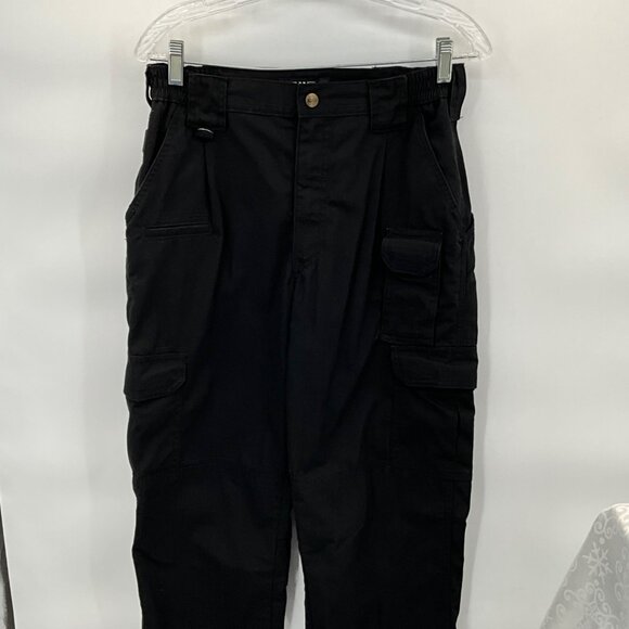 511 Black Pants Multiple Pockets Elastic Waistband 30x32 - Picture 3 of 8